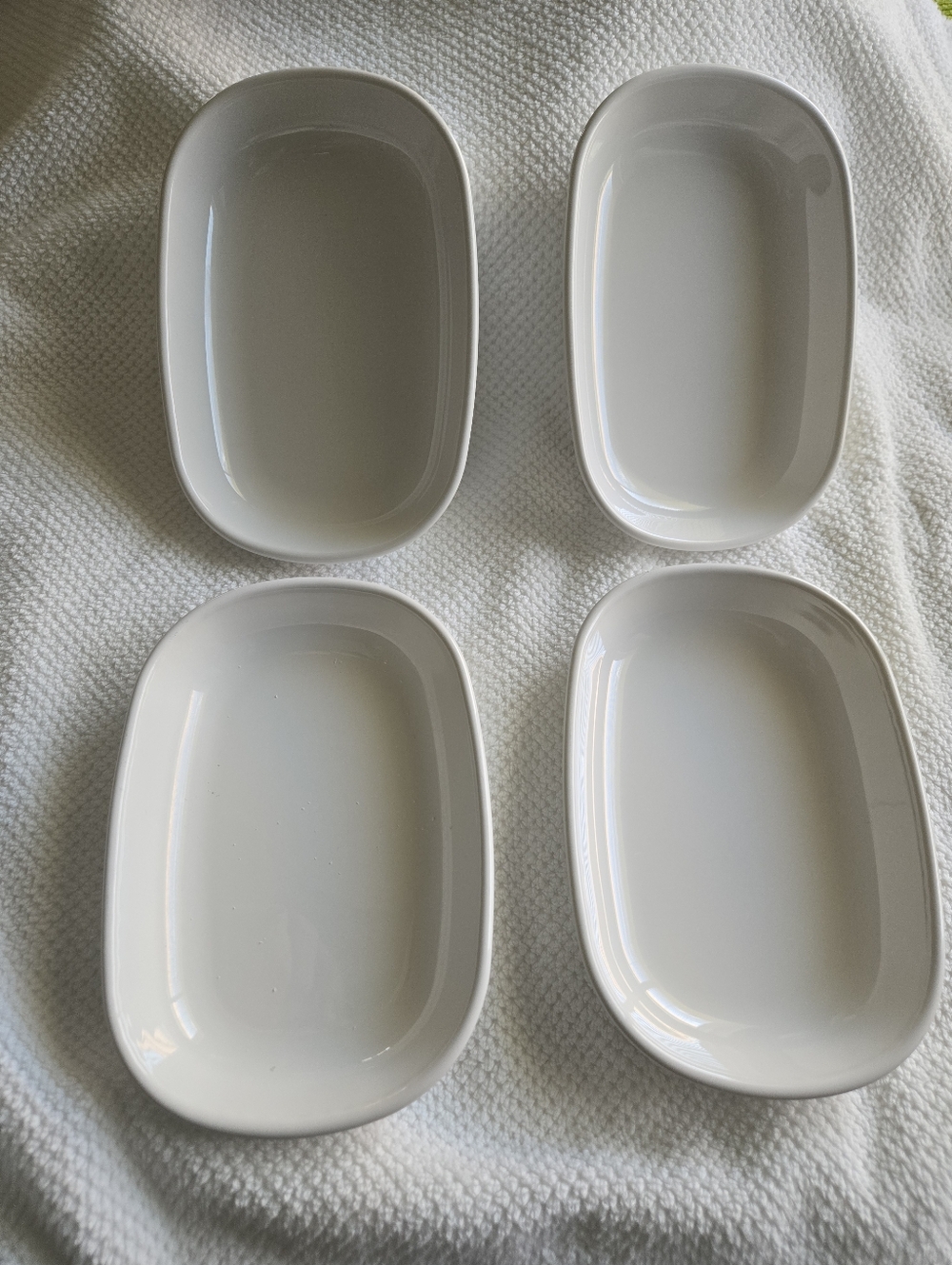 Corningware White Sidekick Ceramic Serving Dish with Logo